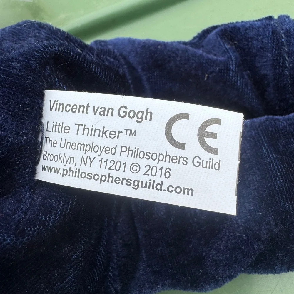 Vincent Van Gogh Artist Painter Little Thinkers Plush Toy Doll Removable Ear